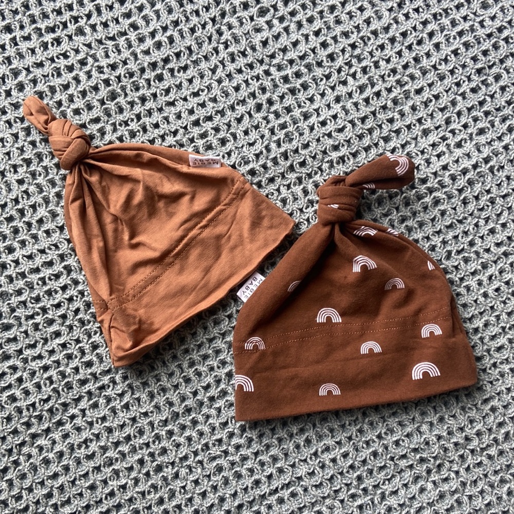 Mebie Baby Newborn Knotted Hat Bundle